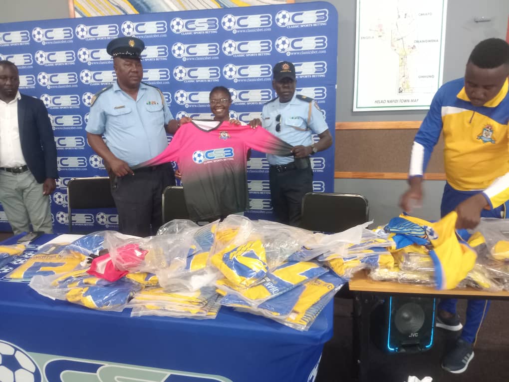 Classic Sports Betting donates sport kits to Ohangwena Nampol Football Club