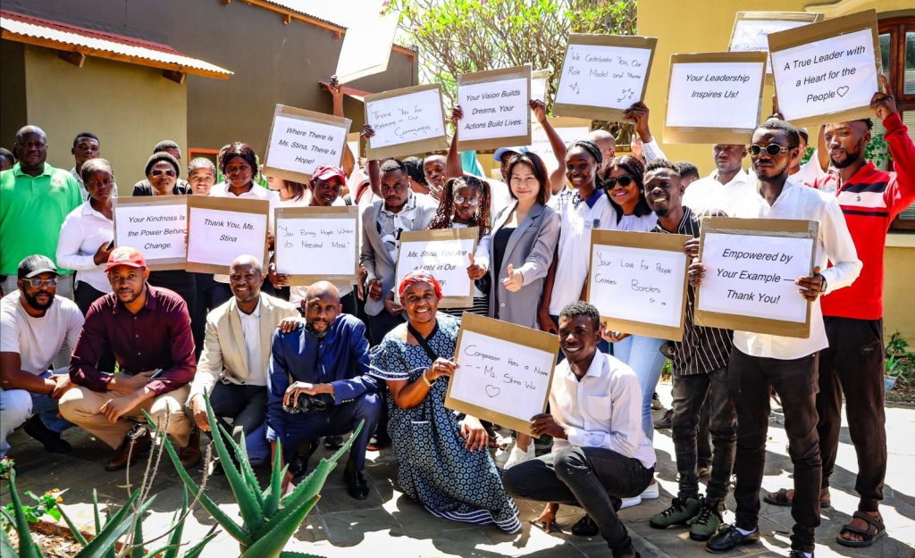 Namibia: Youth surprise Stina Wu with songs and gratitude – News Namibia: Youth surprise Stina Wu with songs and gratitude – News