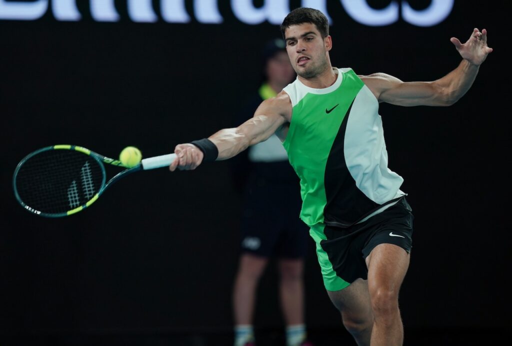 Alcaraz fights back to book last four berth in Qatar, Sinner stunned