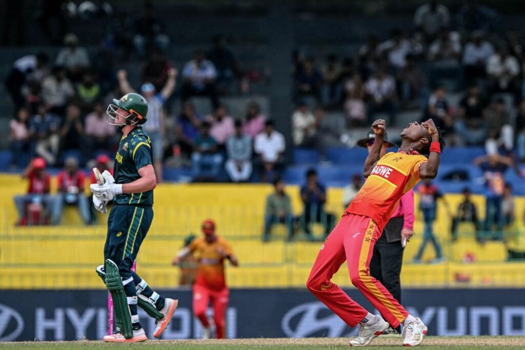 Zimbabwe pull off shock win over Australia at T20 World Cup