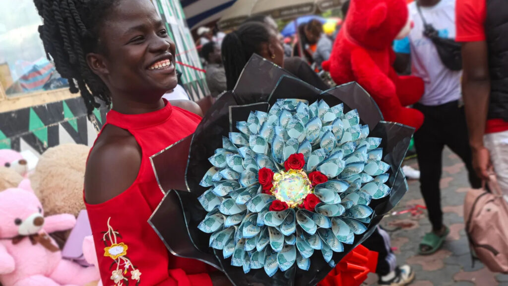 Kenyans drop flowers for Valentine’s bouquets of cash