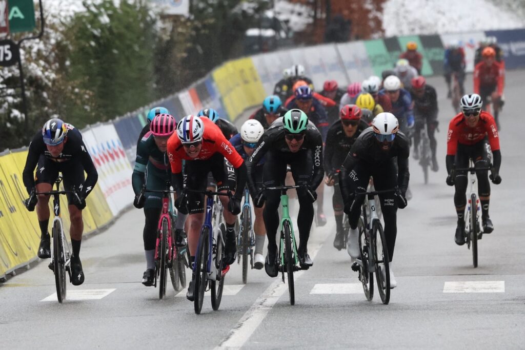 Godon claims Tour of Catalonia stage three, Evenepoel crashes