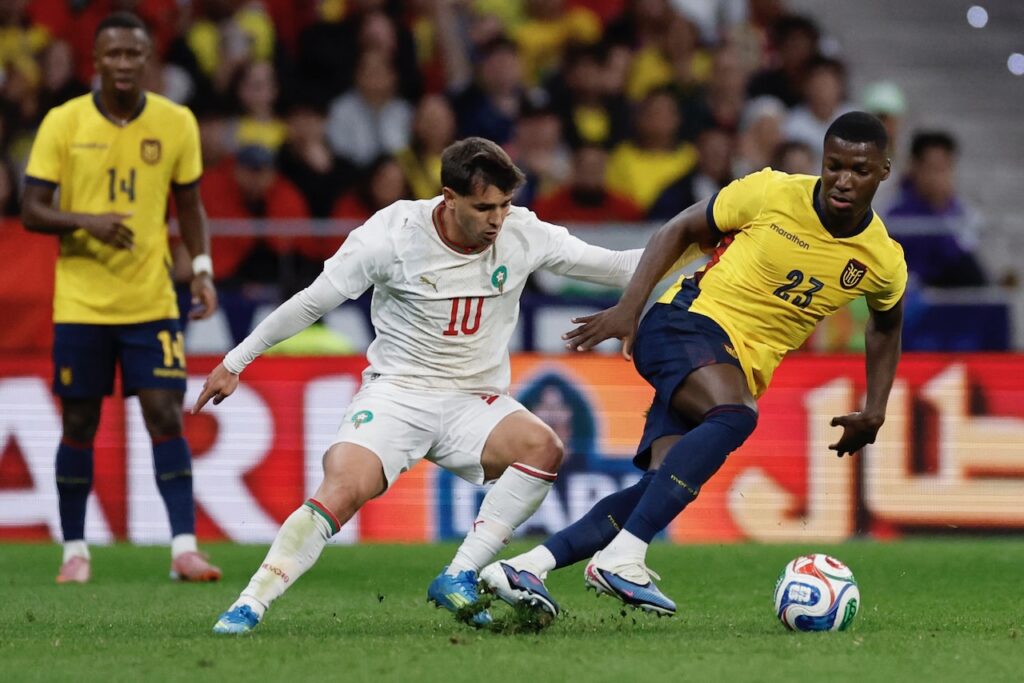 Controversial African champions Morocco salvage Ecuador draw on Ouahbi debut