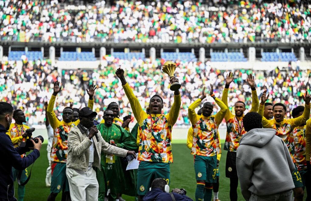 Senegal parade Afcon trophy at Stade de France, despite being stripped of title