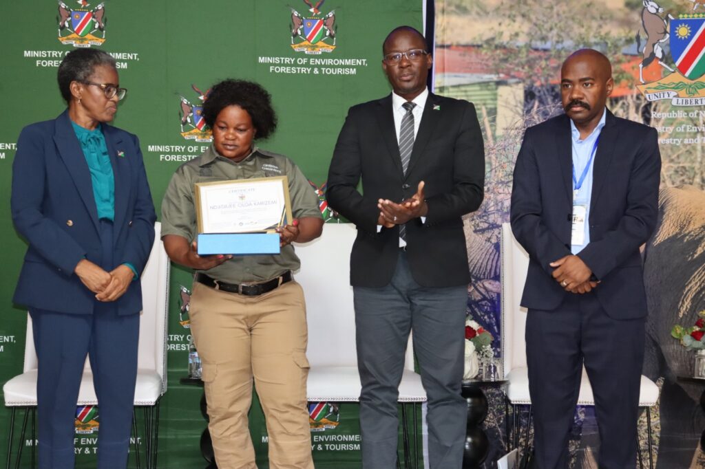 Namibia’s top woman lion ranger completes 8 000km patrol despite maternity leave
