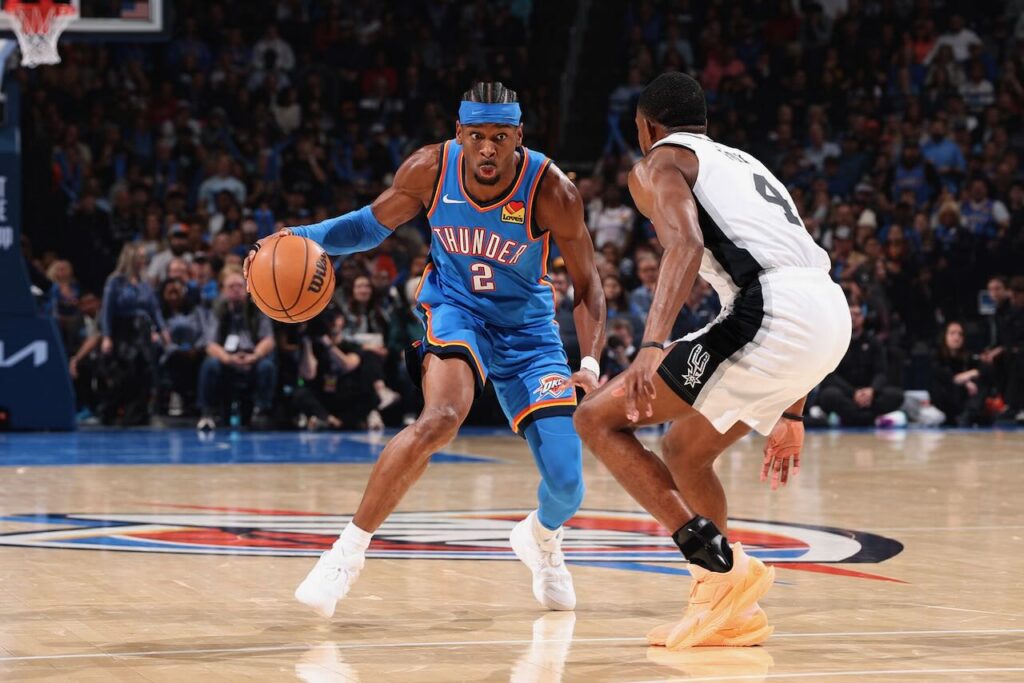 Gilgeous Alexander stars as Thunder level series with Spurs