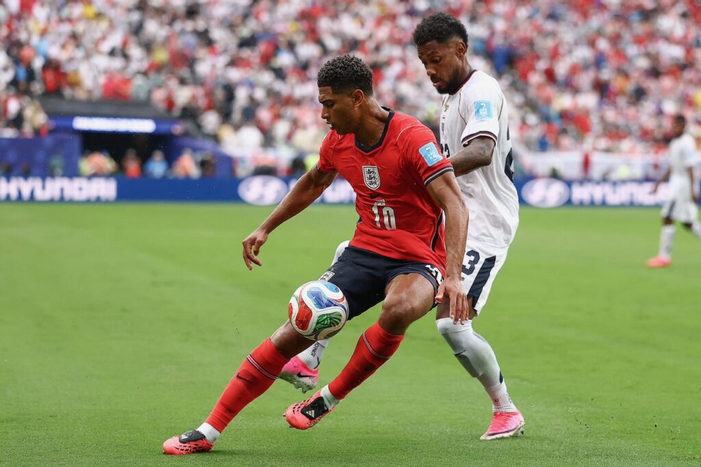 Kane, Bellingham on target as England win World Cup group