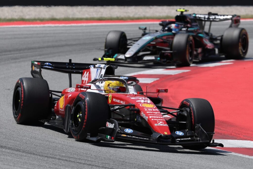 Hamilton claims his first Ferrari win at Barcelona Grand Prix