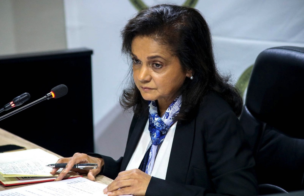 Former National Prosecuting Authority head Shamila Batohi testifies at the Khampepe Commission in Johannesburg on 15 April 2026. (Photo: Gallo Images / Fani Mahuntsi)