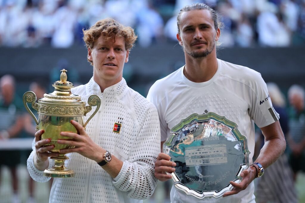 Irrepressible Sinner outlasts Zverev to win second straight Wimbledon title