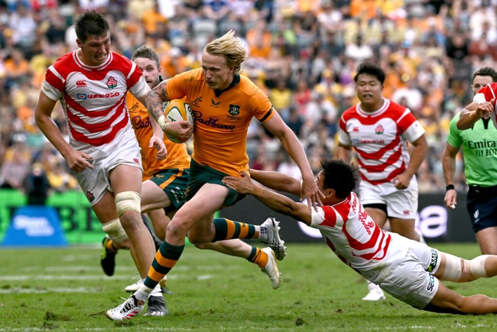 Australia run riot to crush Japan 56-17 in Townsville