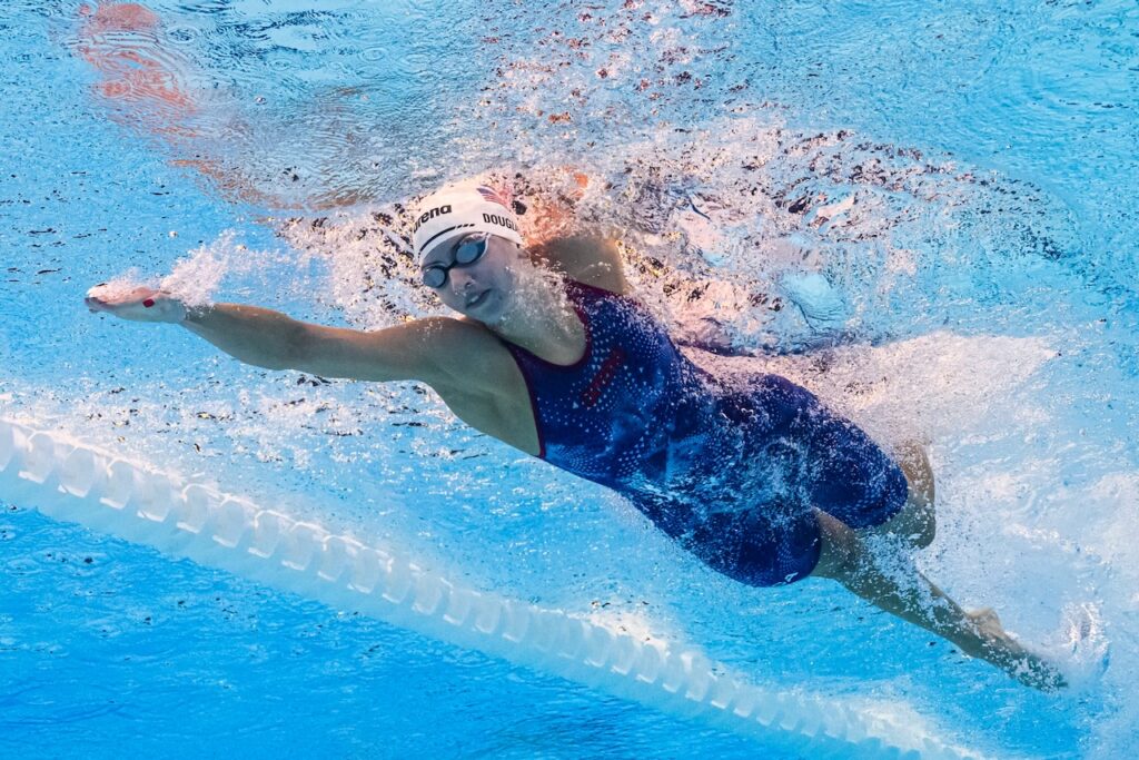 American Kate Douglass reclaims 50m freestyle world record