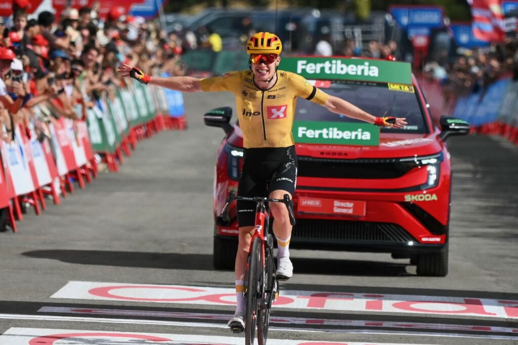 Leknessund breaks away to win emotional Vuelta stage seven