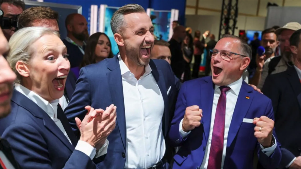 Germany’s far-right AfD hails big victory in east, but falls short of majority