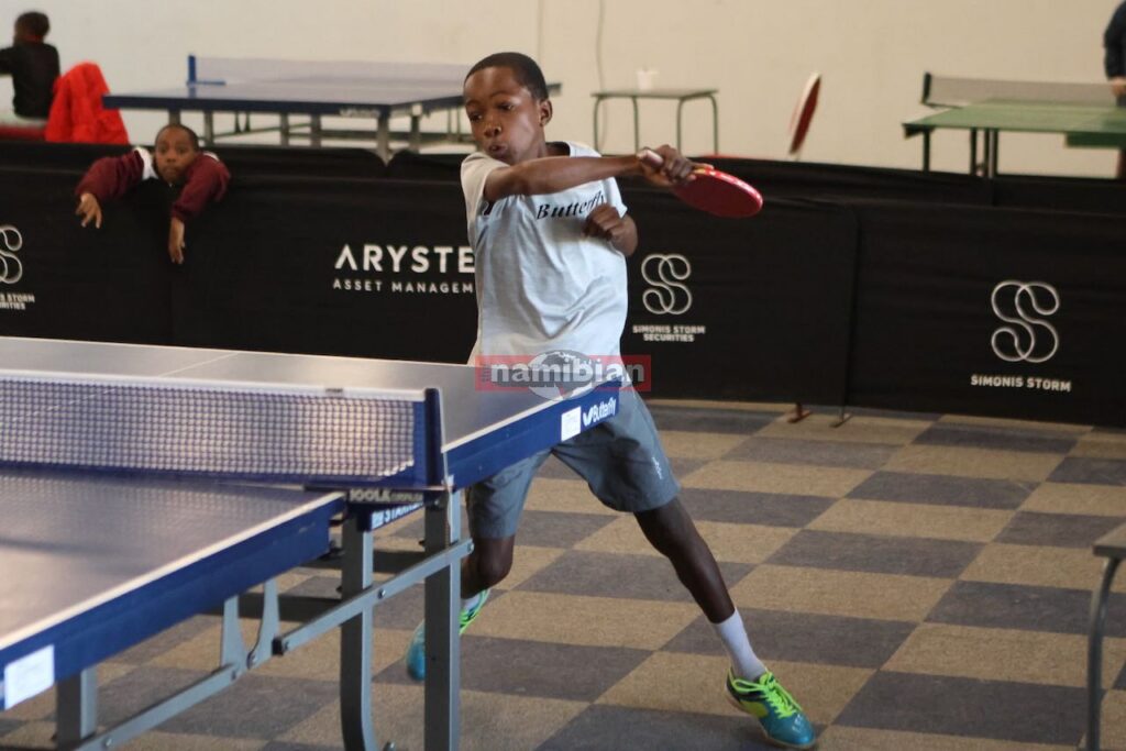 Anguku star player at sixth leg of table tennis series