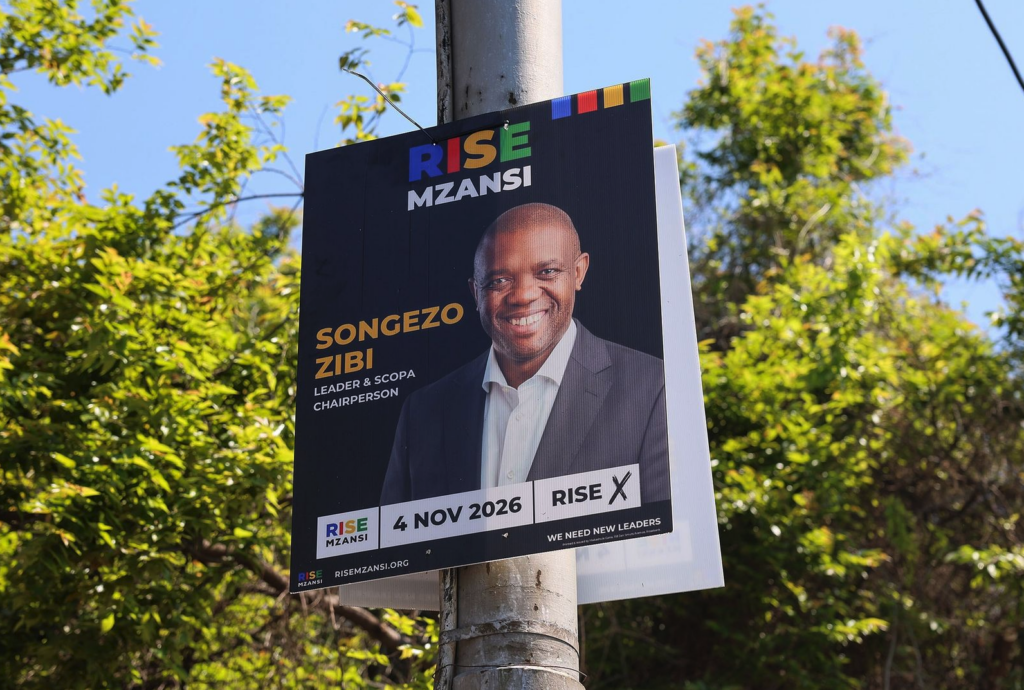 Rise Mzansi unveils election posters ahead of the Local Government Election (LGE) at Zoo Lake on September 16, 2026 in Johannesburg, South Africa. The event marks an important step in RISE Mzansi's campaign to offer voters new, capable and ethical leaders that can restore accountability, get the basics right and build municipalities that are clean, safe and prosperous. (Photo: Gallo Images / Luba Lesolle)