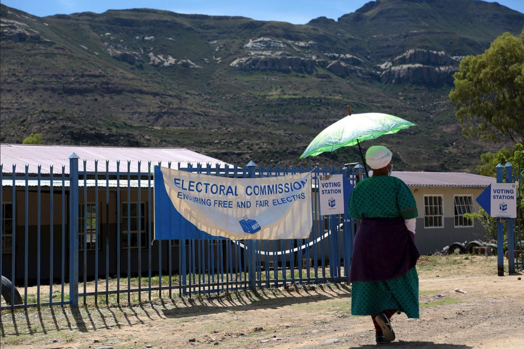 A voter walks to St Michael’s Junior School voting station in Mbihli village in Sterkspruit in the Eastern Cape on Monday 1 November 2021. Only a minority of eligible South Africans chose to vote. The vast majority either didn’t register or registered but then didn't vote. (Photo: Felix Dlangamandla / Daily Maverick)