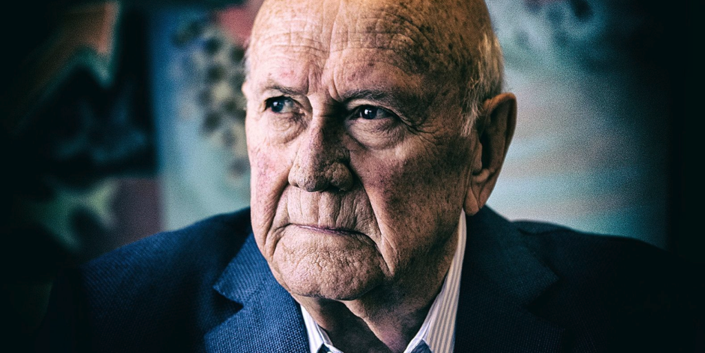 Former South African president FW de Klerk, 27 January 2020. (Photo: Jaco Marais)