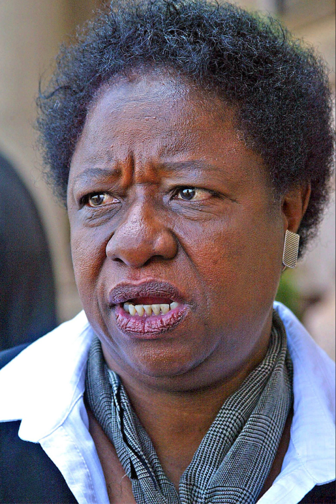 29 April 2004. Pretoria, Gauteng, South Africa. New South African Justice Minister, Bridget Mabandla, during the swearing in of ministers at the Union Buildings in Pretoria.
<br>(Photo: Felix Dlangamandla)
<br>